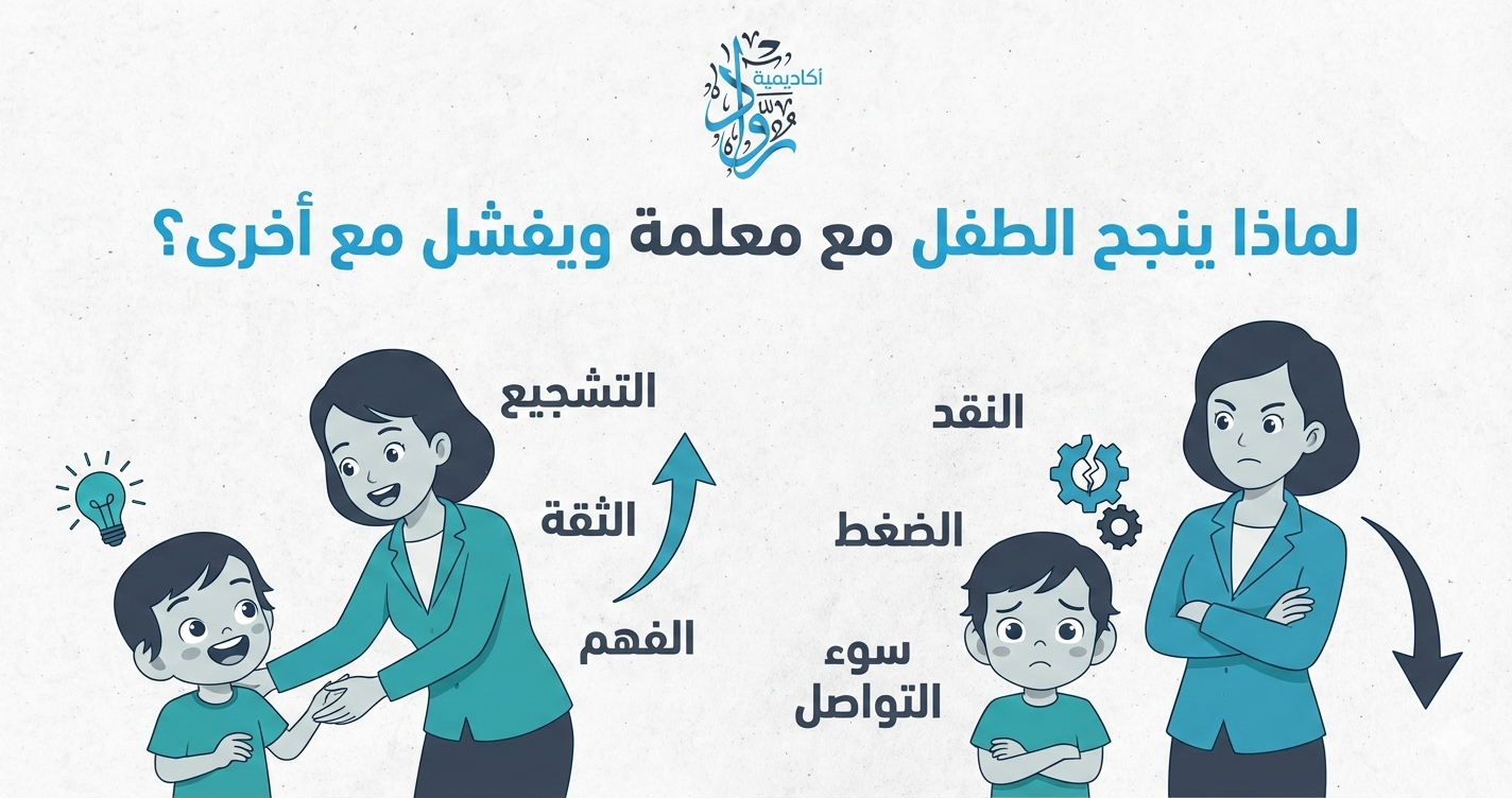 لماذا ينجح الطفل مع معلمة ويفشل مع أخرى؟