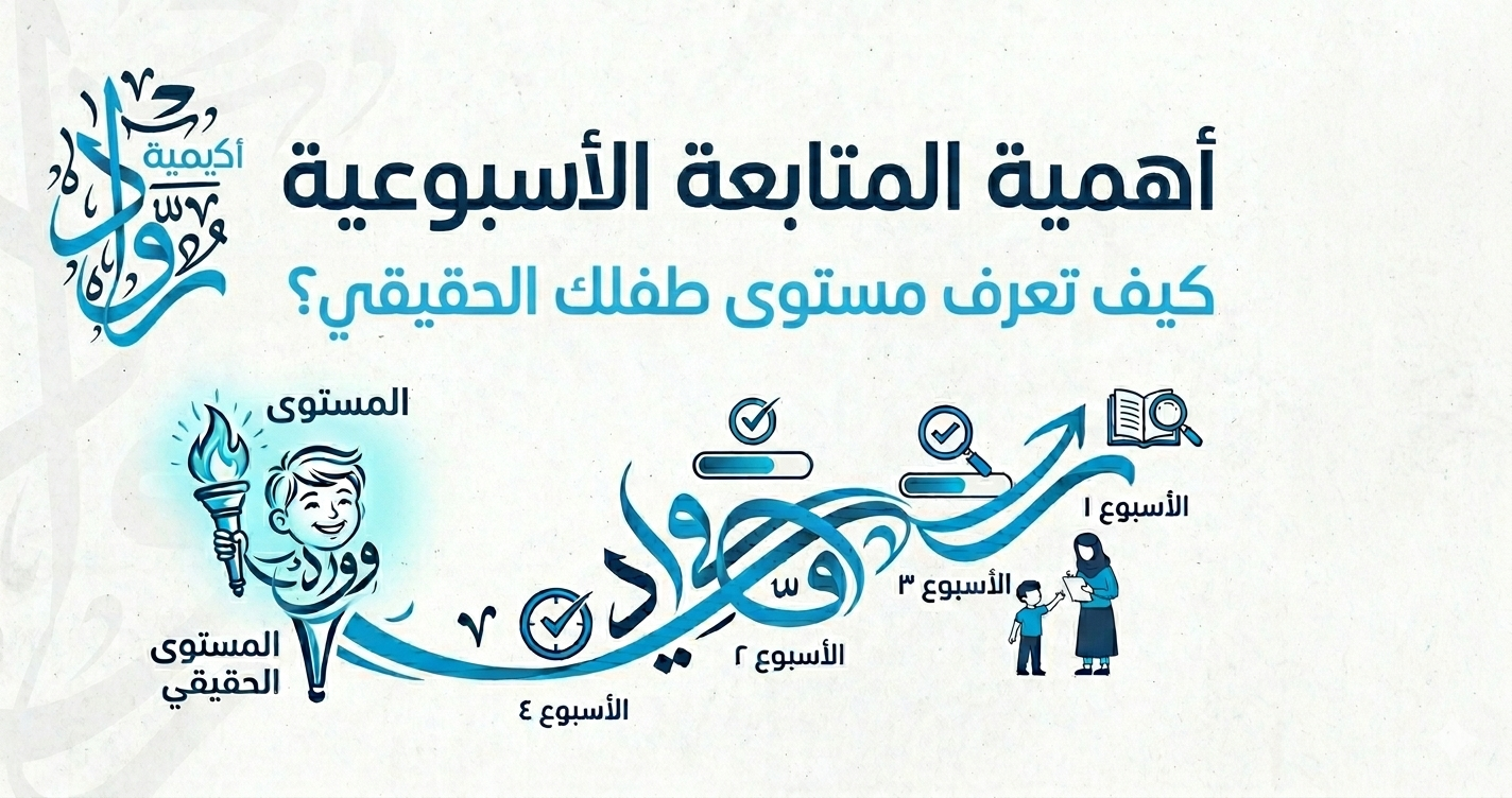 أهمية المتابعة الأسبوعية: كيف تعرف مستوى طفلك الحقيقي؟