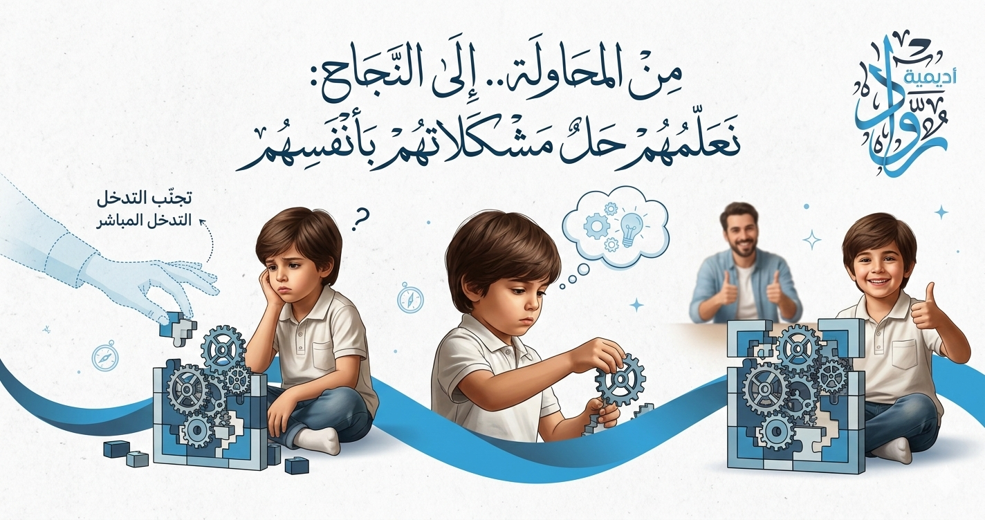 تعليم الطفل حل المشكلات بنفسه بدلًا من التدخل المستمر