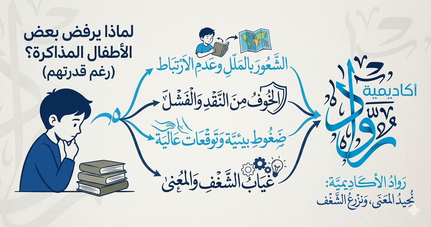 لماذا يرفض بعض الأطفال المذاكرة رغم قدرتهم؟