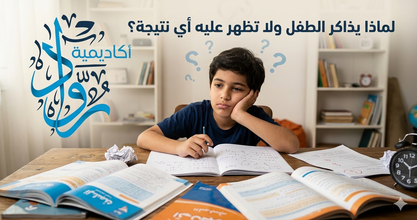 لماذا يذاكر الطفل ولا تظهر عليه أي نتيجة؟
