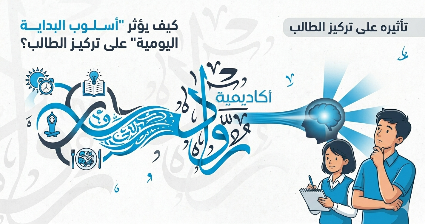 كيف يؤثر “أسلوب البداية اليومية” على تركيز الطالب؟