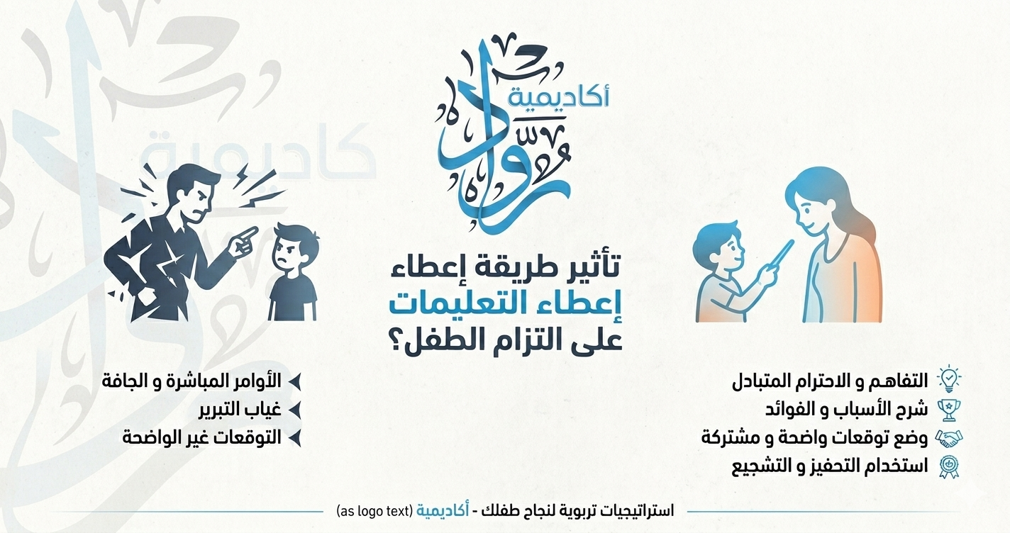 كيف تؤثر طريقة إعطاء التعليمات على التزام الطفل؟